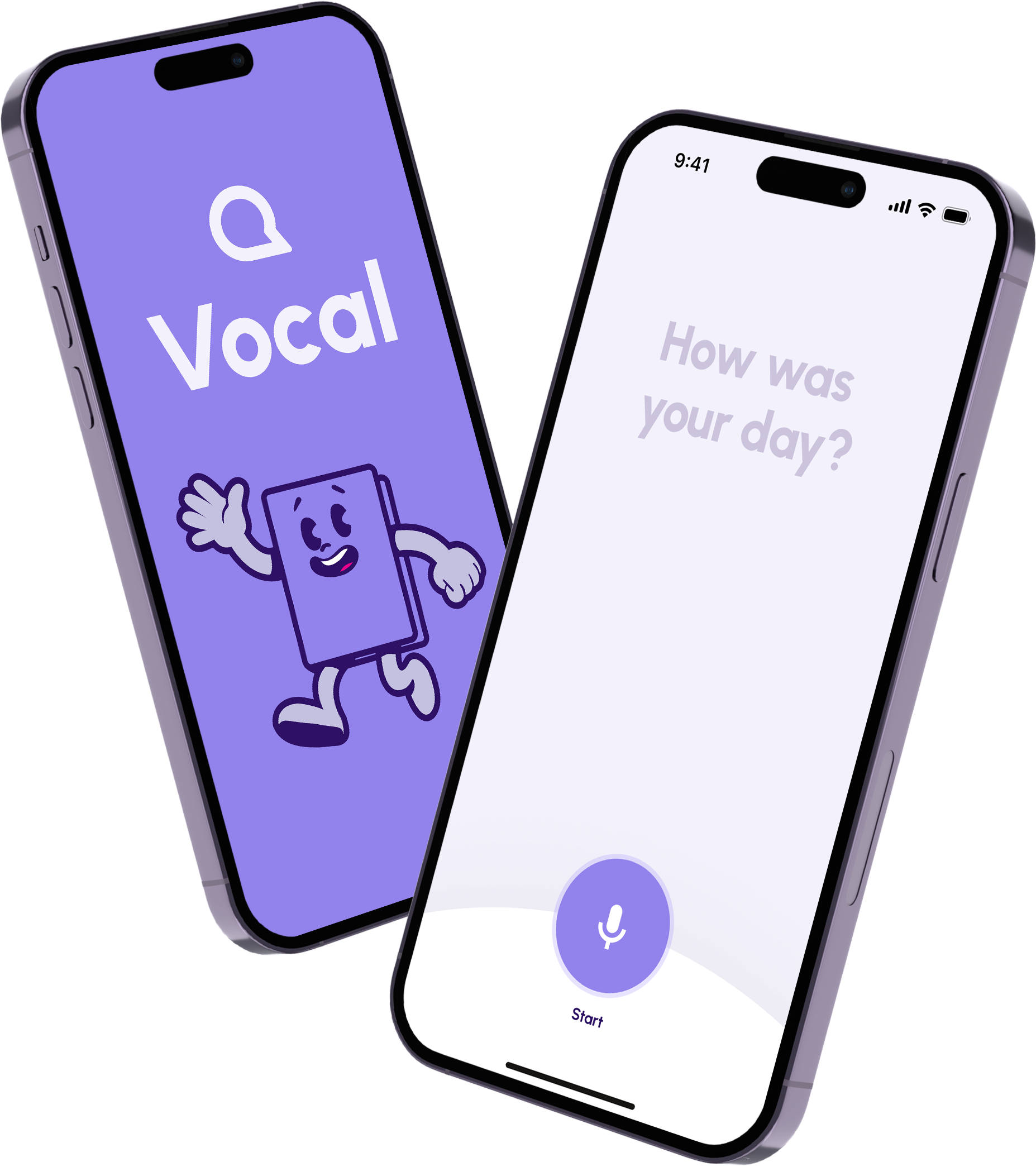 Vocal Journal app on iPhone